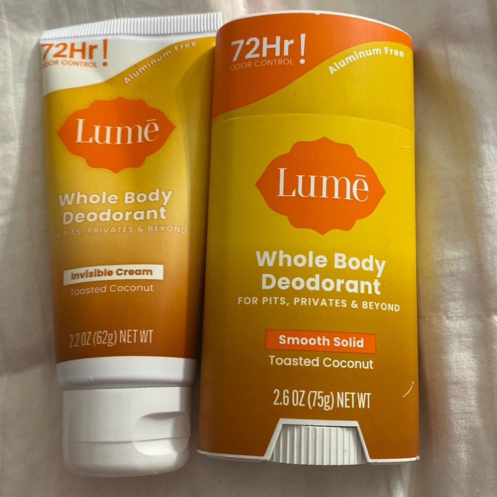 Lume whole body, deodorant, small salad/invisible cream, toasted, coconut